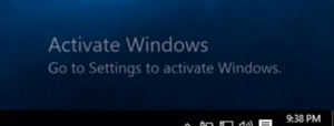 Windows-aktivering vattenstämpel