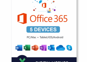 Microsoft Office 365 - 1 Year | 5 Devices (PC/Mac/iOS/Android) - Digital Account