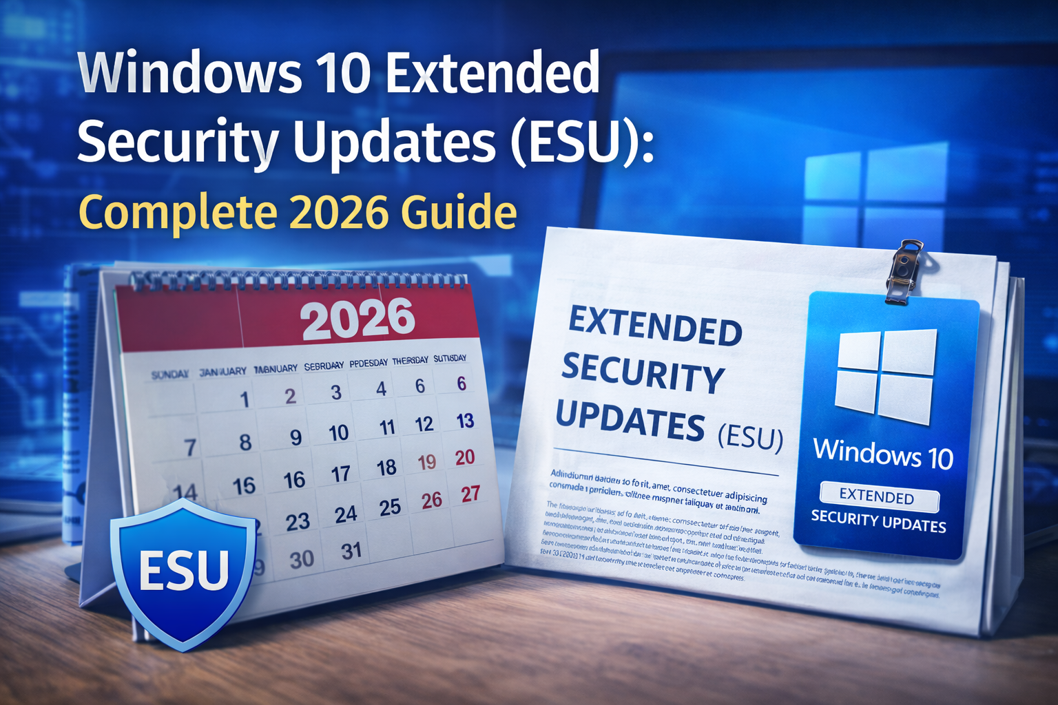 All Windows Dates Windows 10 Extended Security Updates (ESU): Complete 2026 Guide ...